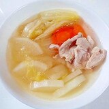 豚こま・白菜・にんじん・大根の　野菜たっぷり鍋